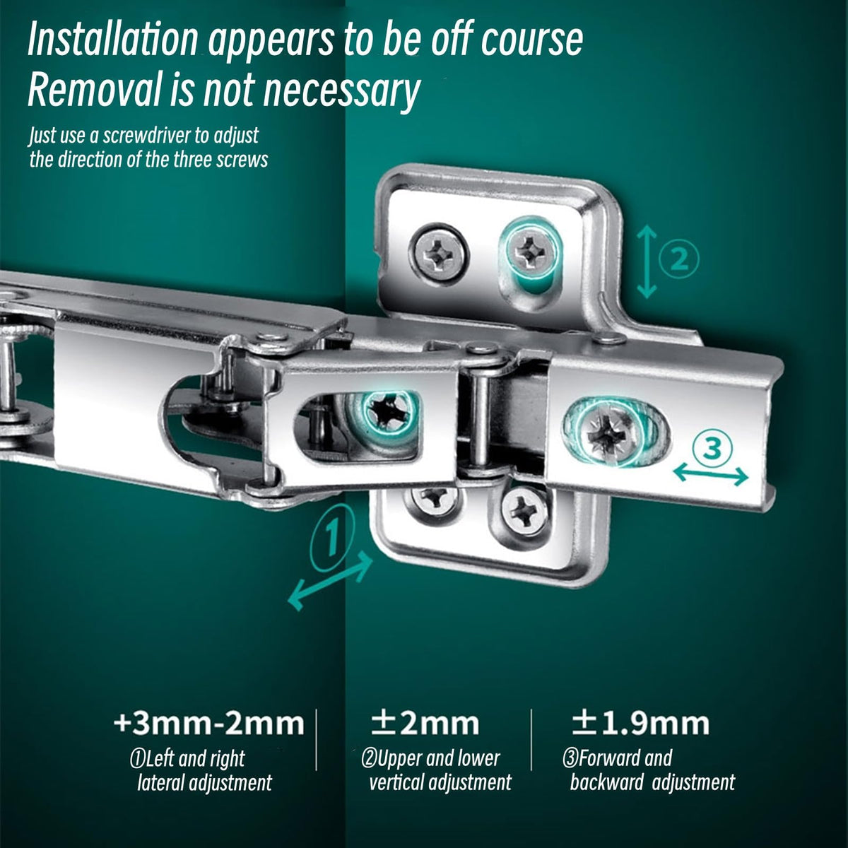 Badalu easy-install hinges ensure smooth operation.