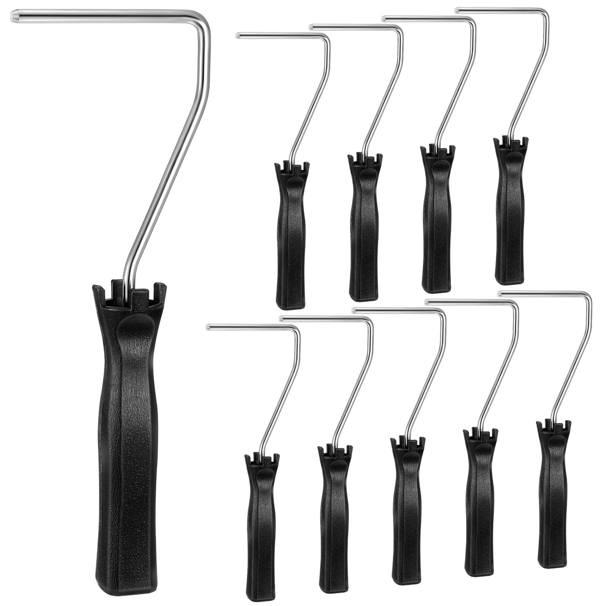 Baderke mini roller handle with 4 inch reach for precise wall projects