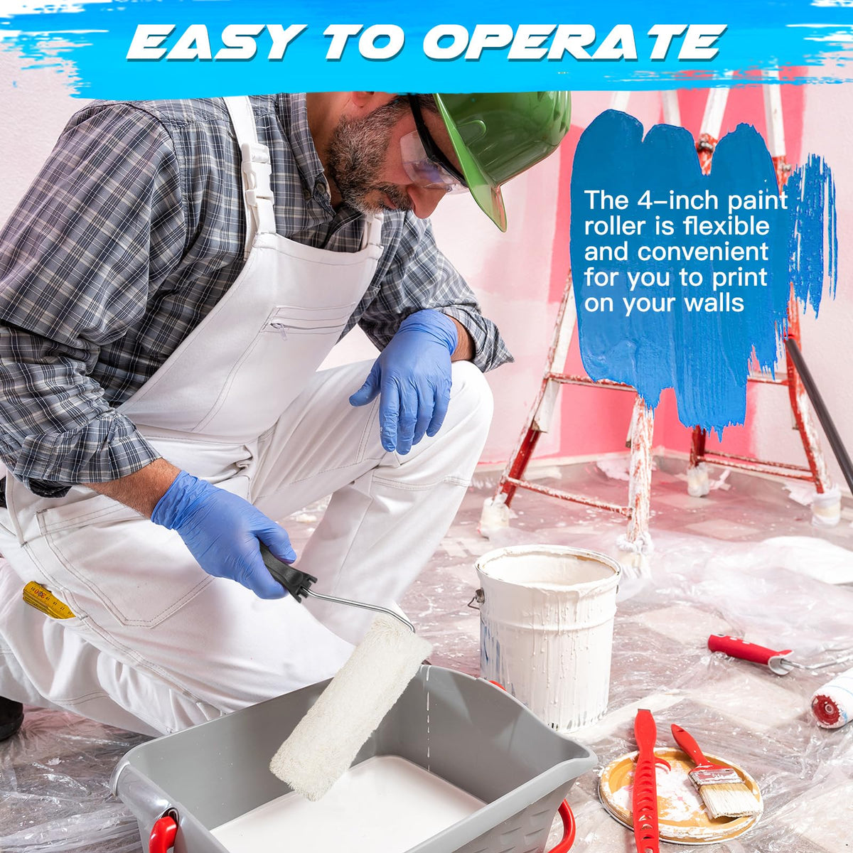 Baderke compact roller ideal for tight spaces and detail work