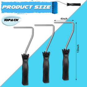 Baderke 12 inch frame provides stable roller support for smooth application