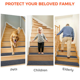 Bagail Basics trim-friendly fit for curved stairs