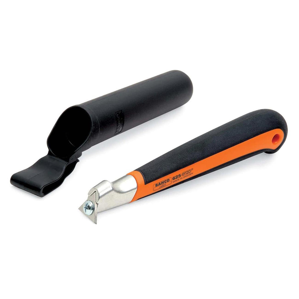 Bahco 625 scraper with two-component handle provides a secure grip for detailed scraping.