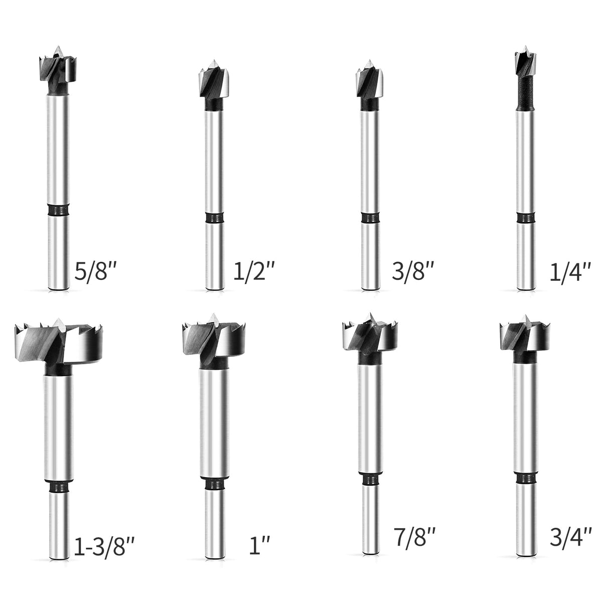 BAIDETS Forstner bit 9.5mm ensures precise pockets and smooth chip evacuation