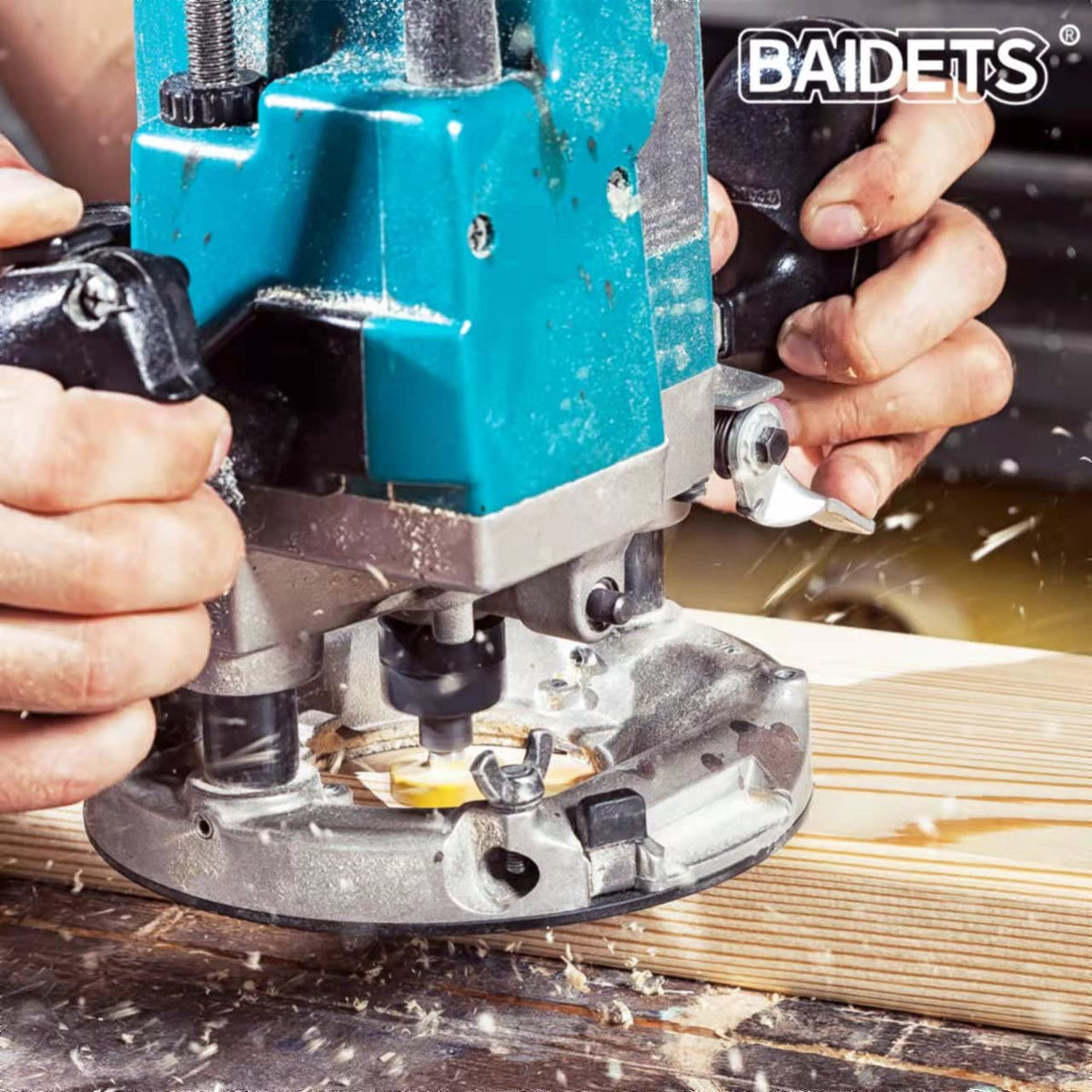 BAIDETS router bits set flush-trim 1-2 for flush, precise trimming.
