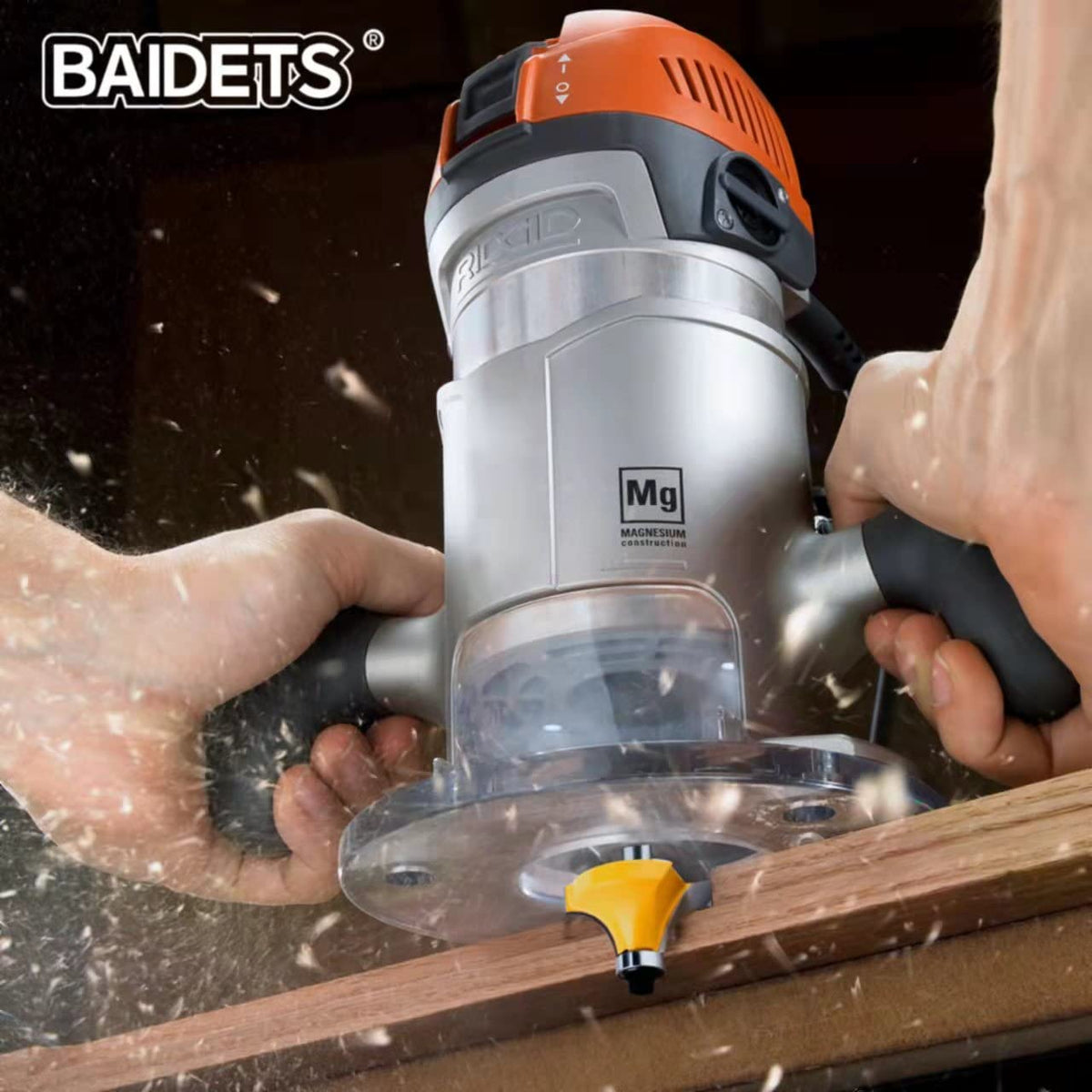 BAIDETS router bits set straight-bit 1-8 for straight cuts.