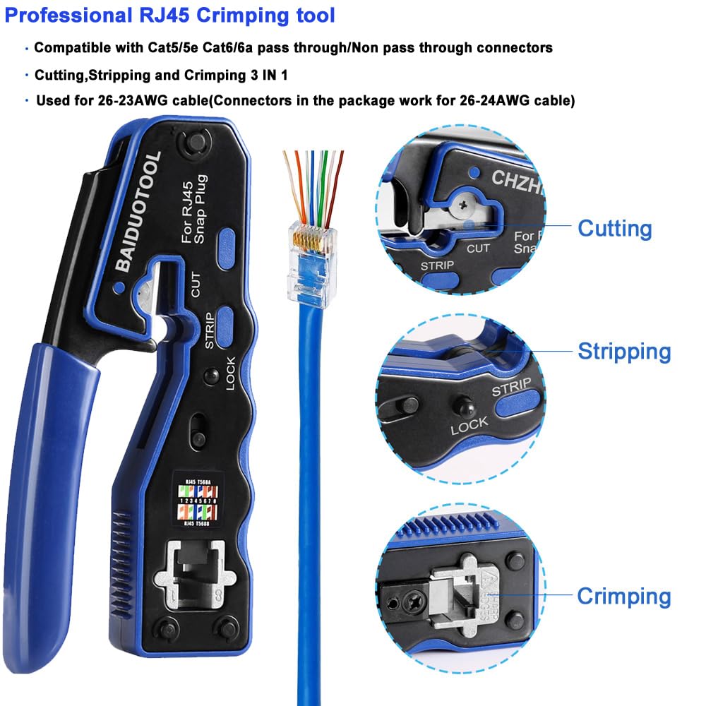 BAIDUOTOOL heat-treated crimp blade for durable, precise cuts