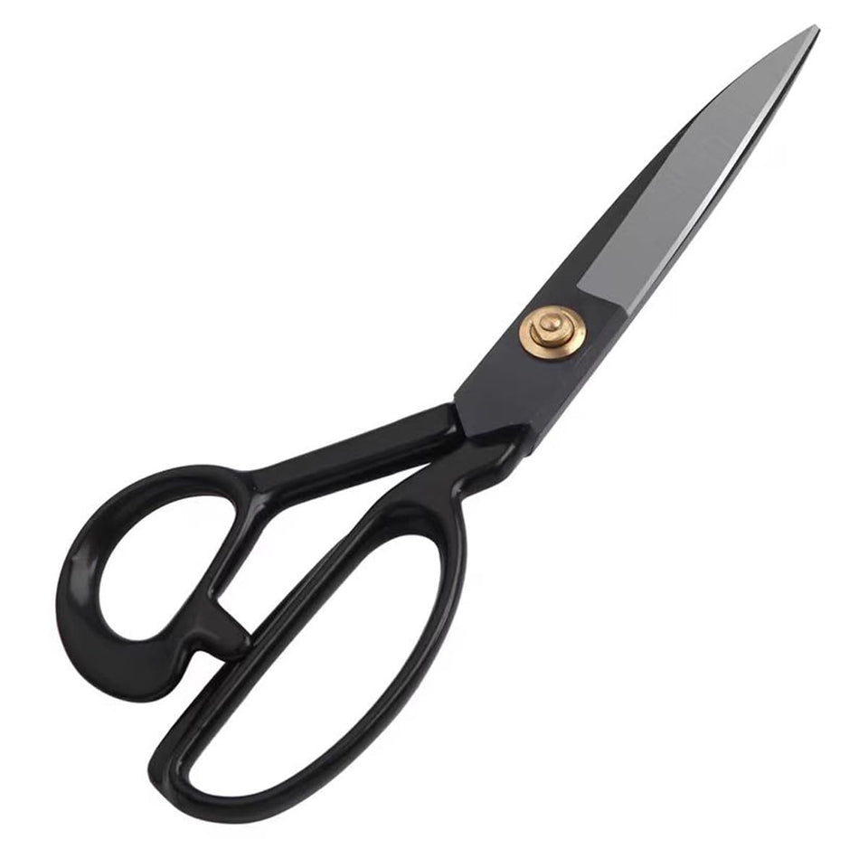 Baikaishuii 10-inch pro scissor blade close-up for sharp, durable cuts.