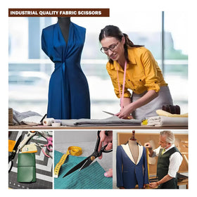 Baikaishuii 10-inch pro scissor versatile tool for sewing and upholstery projects.