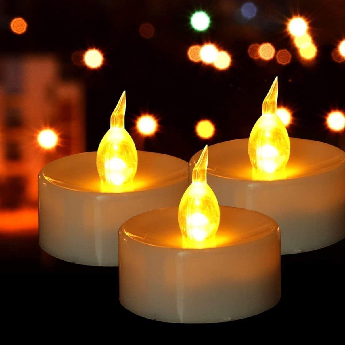 Baikaraer flameless tea lights 100-pack ready for elegant wedding decor