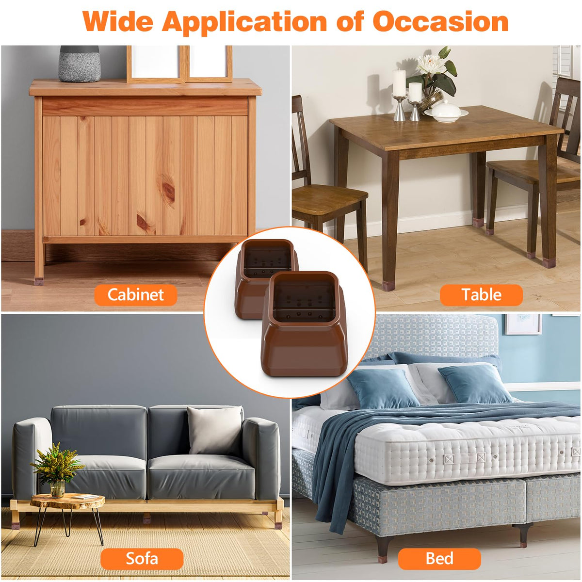 BAIPOK furniture leg protection prevents floor damage on tiles