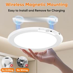 Bairth wireless LED shower light brightens bathrooms without wiring or drilling