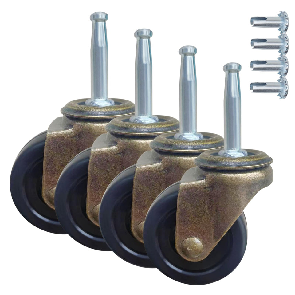 BAISASY antique caster wheels 1-1/2 inch for smooth furniture movement