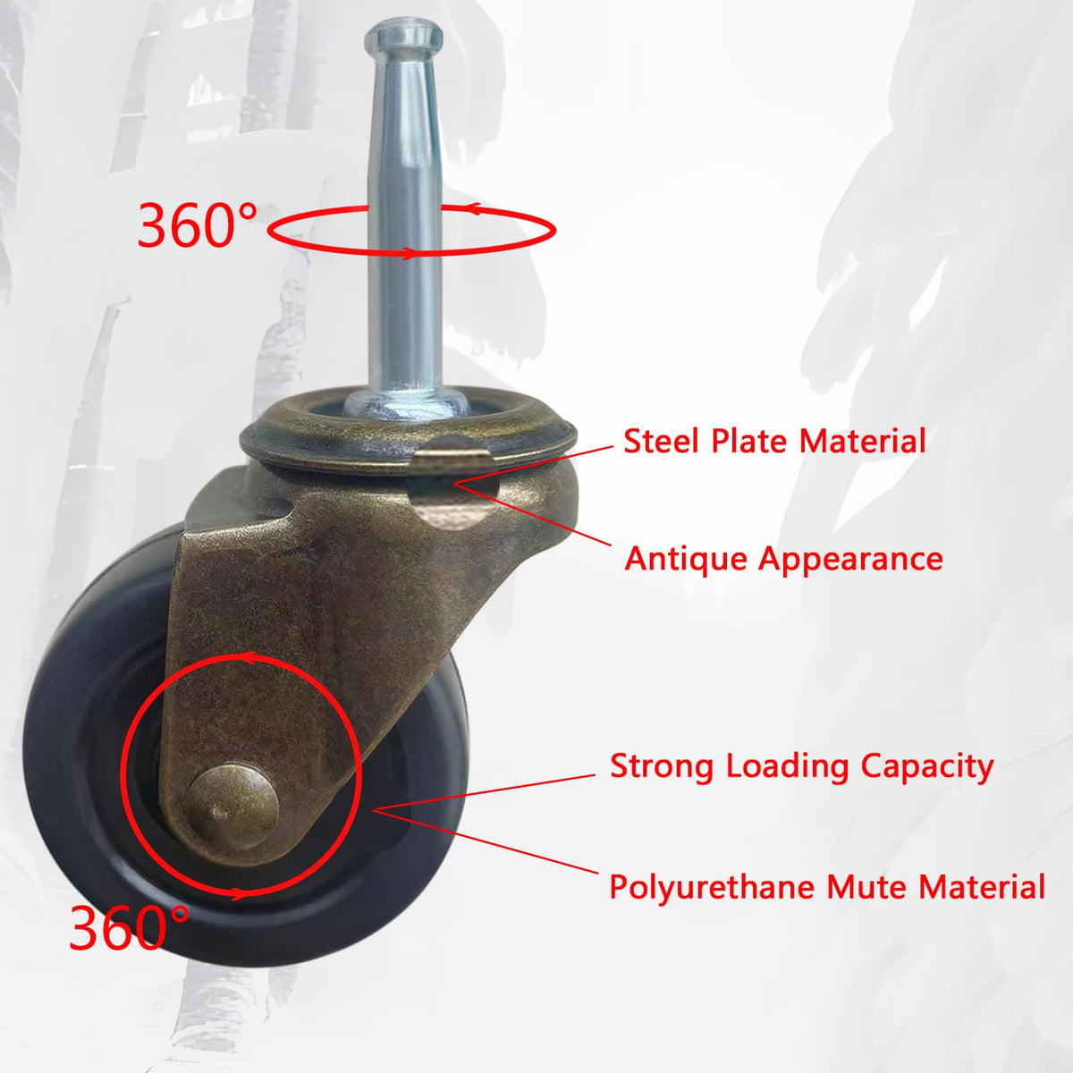 BAISASY antique casters ideal for sofas and coffee tables