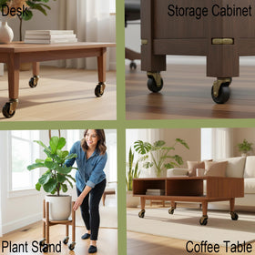 BAISASY wheels protect floors on hardwood and carpet