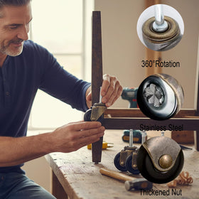 BAISASY polyurethane wheels deliver quiet rolling on hard floors
