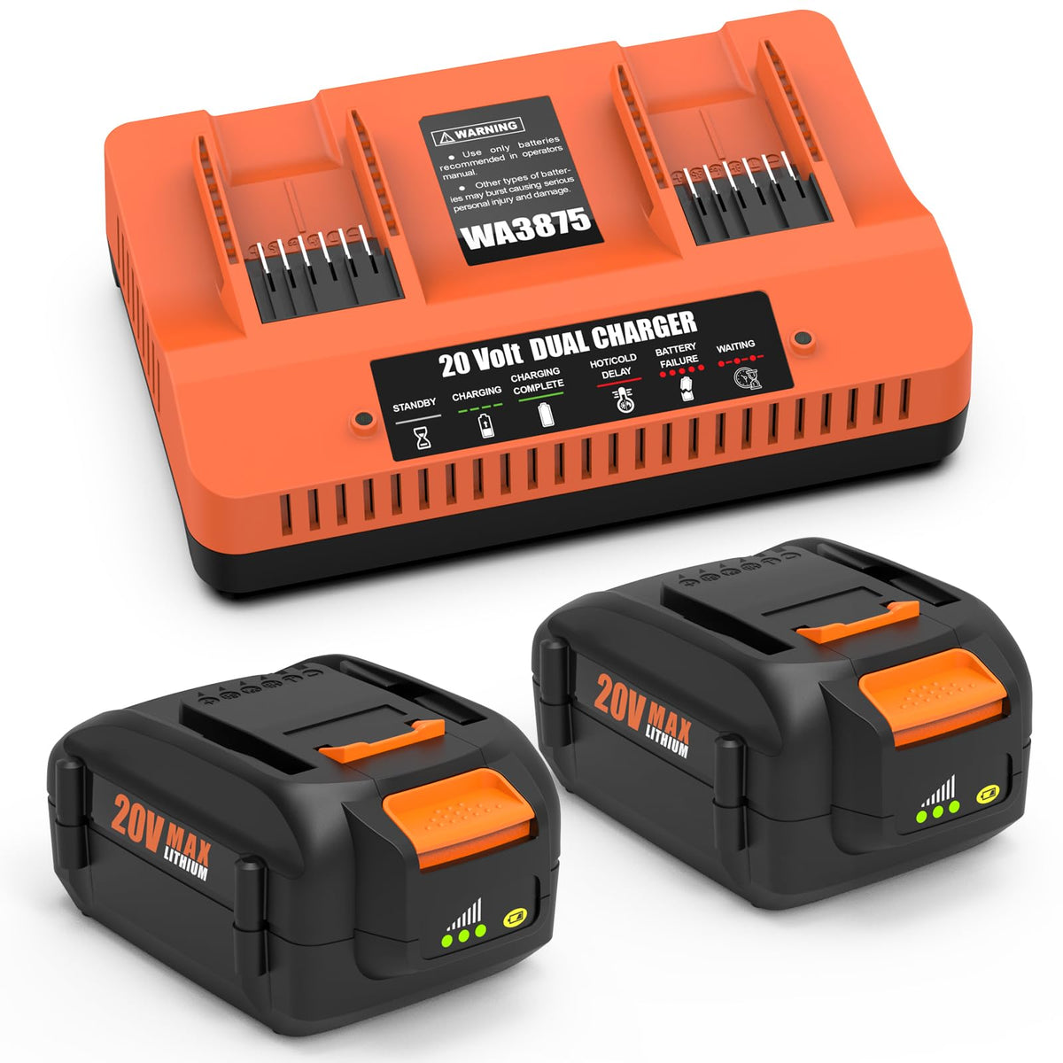 Bakipante 20V 6.0Ah battery for Worx WA3669 powers longer sessions.