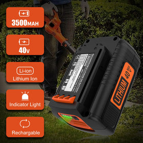 Bakipante LBXR36/LBX2040 compatible battery with LED charge indicator.