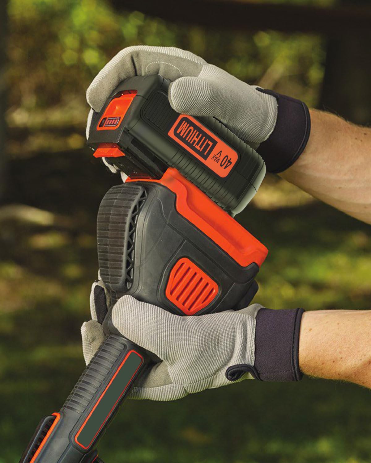 Bakipante 40V Max battery pack ready for use with Power+ tools.
