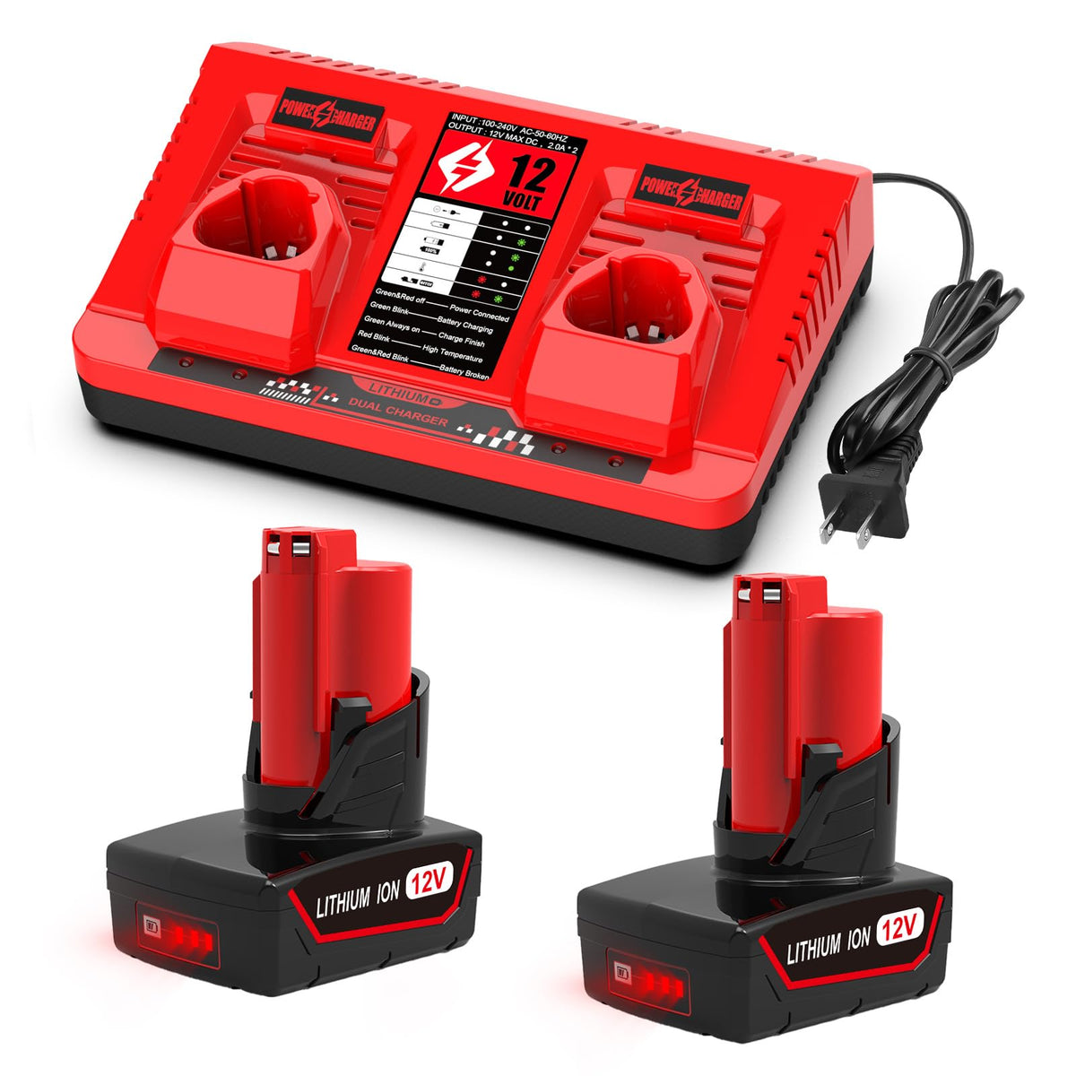 Bakipante 6.5Ah 12V battery pack ready for extended yard tasks.