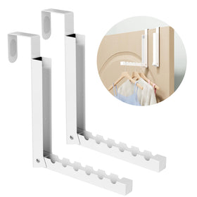 BAKON over-the-door hanger extended with six ridges for organized clothes.