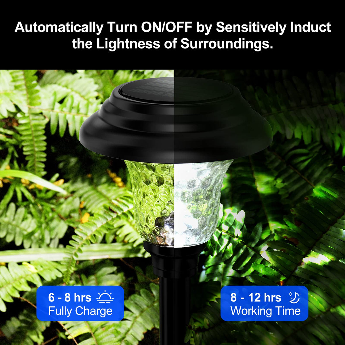 Balhvit solar-powered light automatically turns on at dusk for hands-free use.
