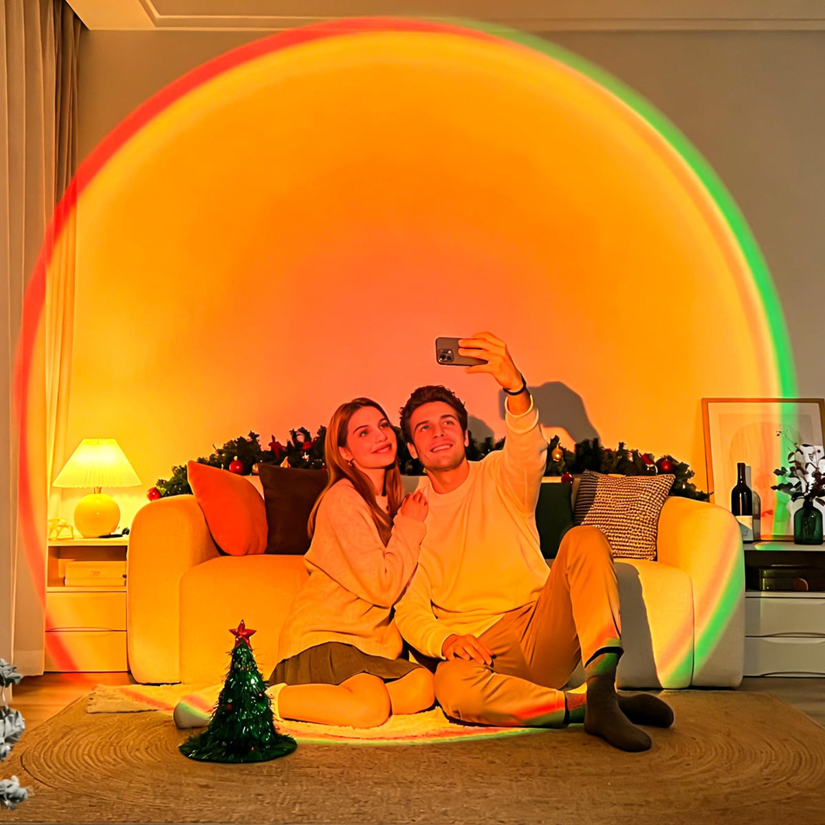 Balkwan Sunset Lamp LED glow for energy-efficient mood lighting.