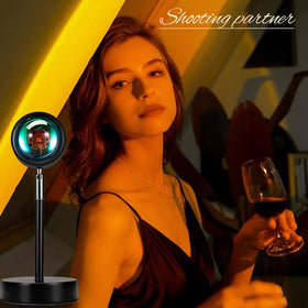 Balkwan Sunset Lamp romantic-light creates cozy evenings in living spaces.
