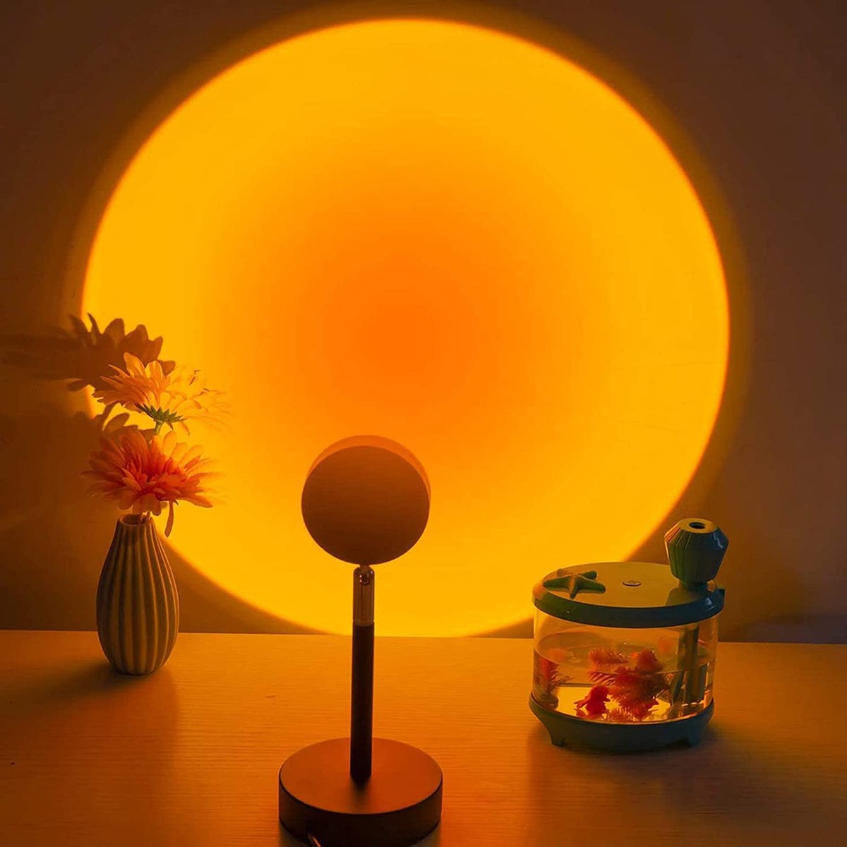 Balkwan Sunset Lamp rotatable-head enables versatile angle lighting.