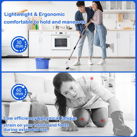 Bamifun Electric Spin Scrubber Type-C charging supports up to 90 minutes continuous use.