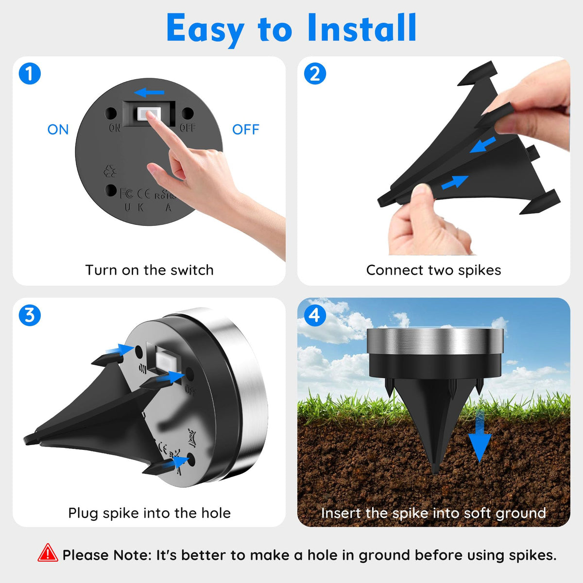 Banbanjo auto-on/off solar light saves energy with dusk sensing.