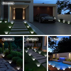 Banbanjo garden lighting enhances paths steps and borders with subtle glow