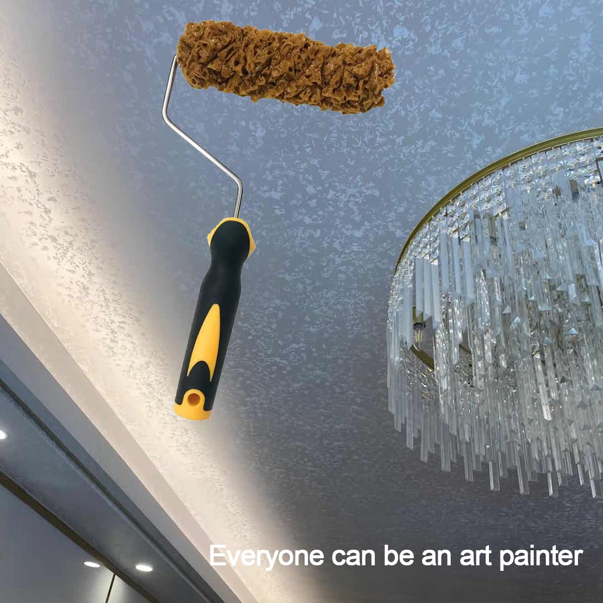 BancoO irregular-texture roller enables creative wall texture effects.