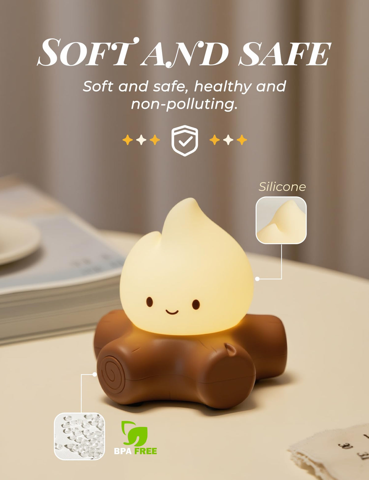 BANDIANCY dimmable nursery lamp for feeds or late-night reading