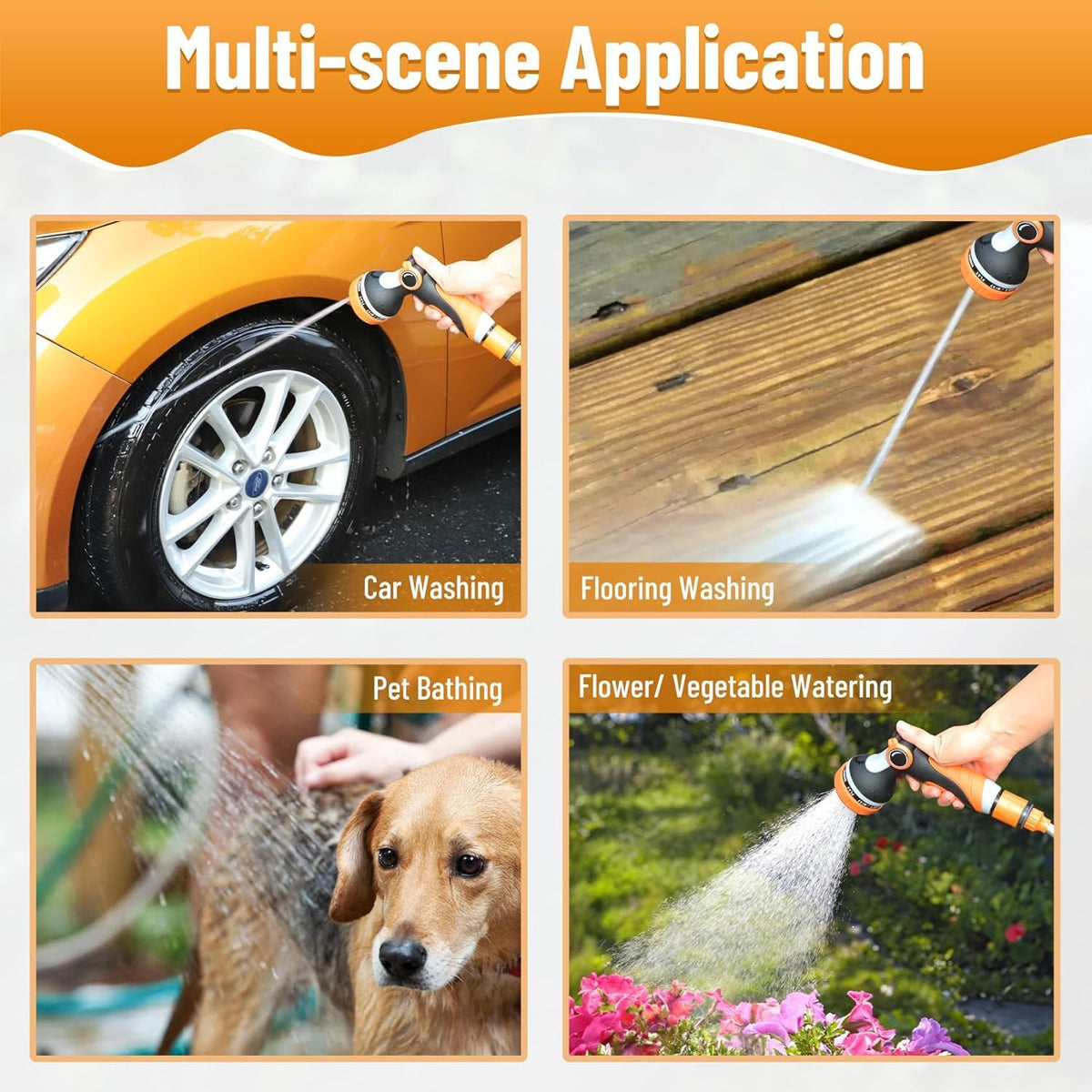 Bang4buck compact washer kit ready for car, bike, or wall cleaning