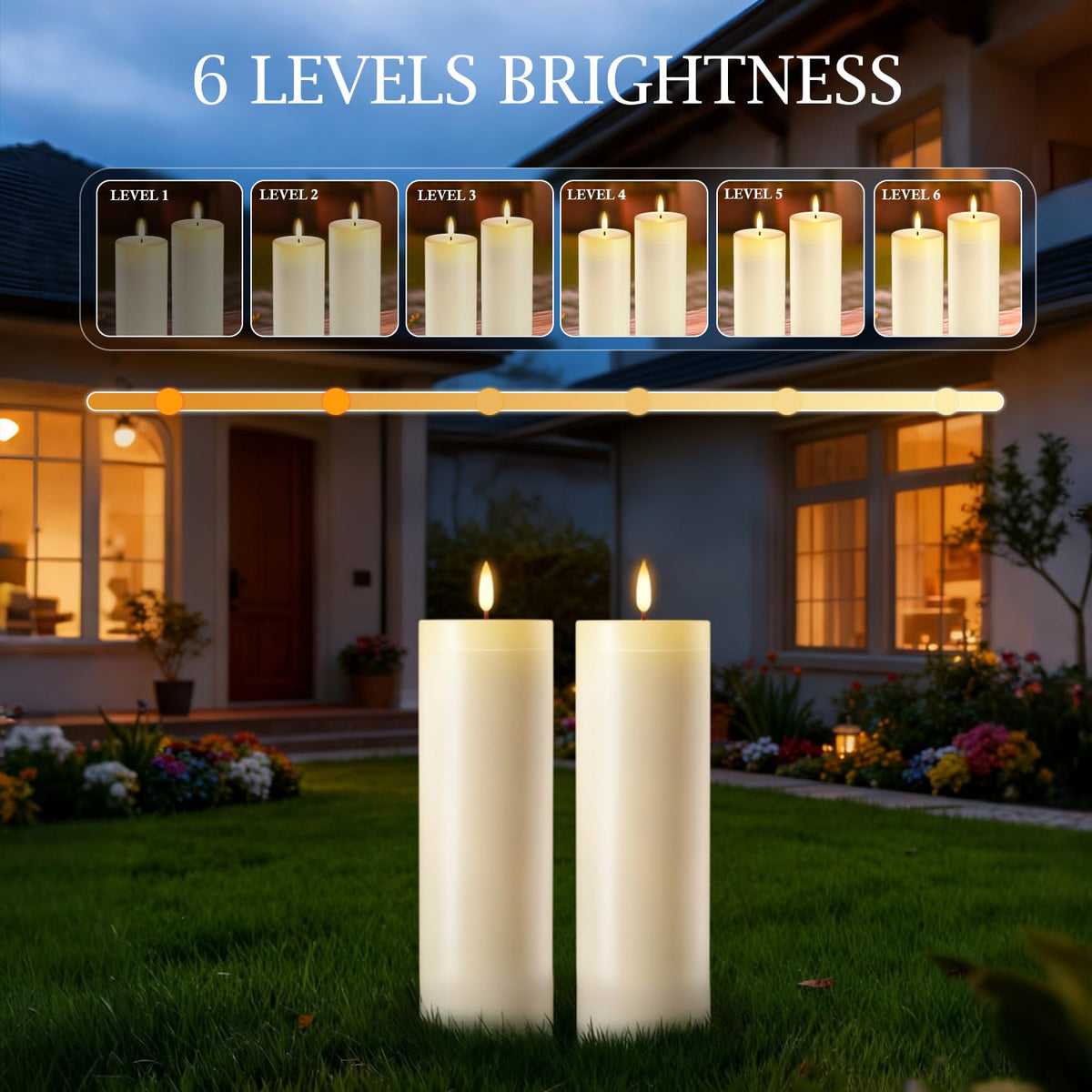 BangJiaju remote-14inch pillar candle offering convenient timer control from afar