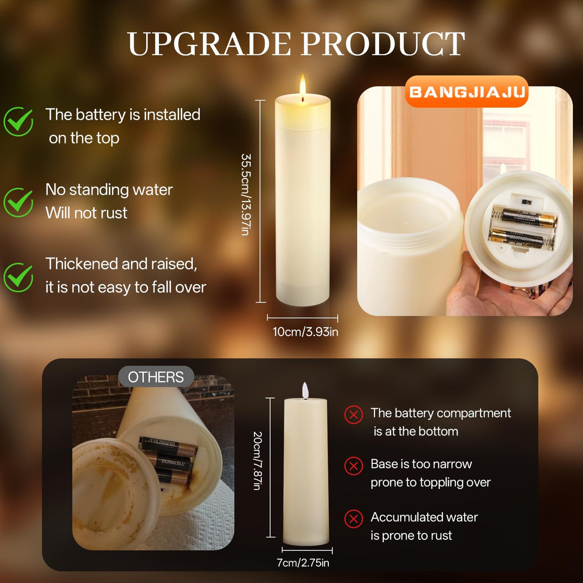 BangJiaju wedding and dinner party candle adds elegant ambiance