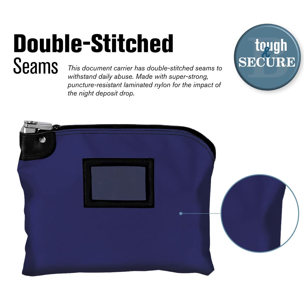 BankSupplies hipaa-compliant deposit bag protects sensitive documents during transport.