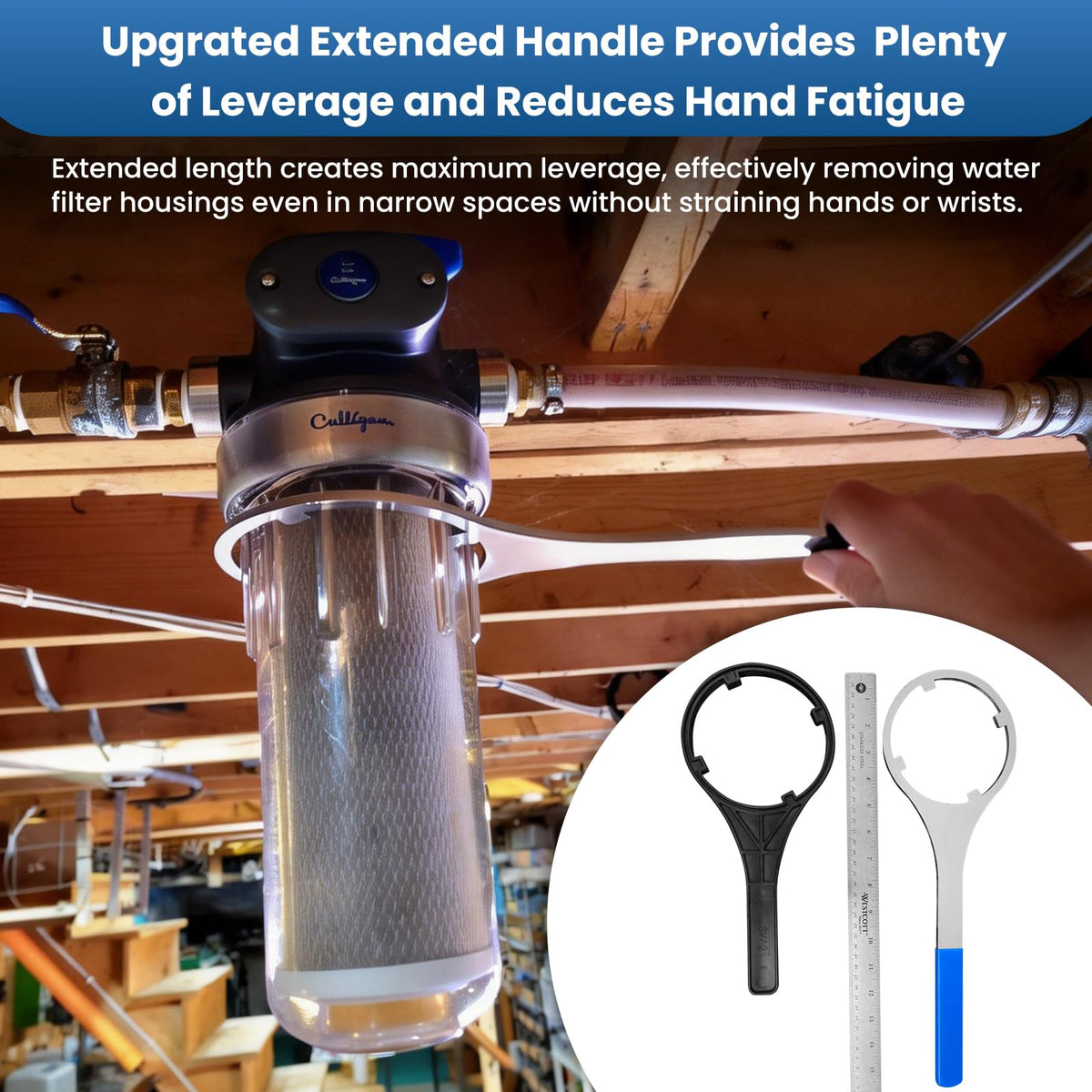 BANLIN SPBW-1 anti-slip teeth grip 4.8-inch housings securely, even when oily