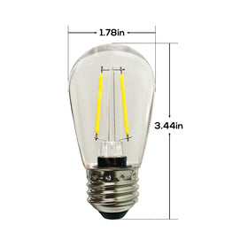 Banord 2700K warm white filament bulbs for cozy events