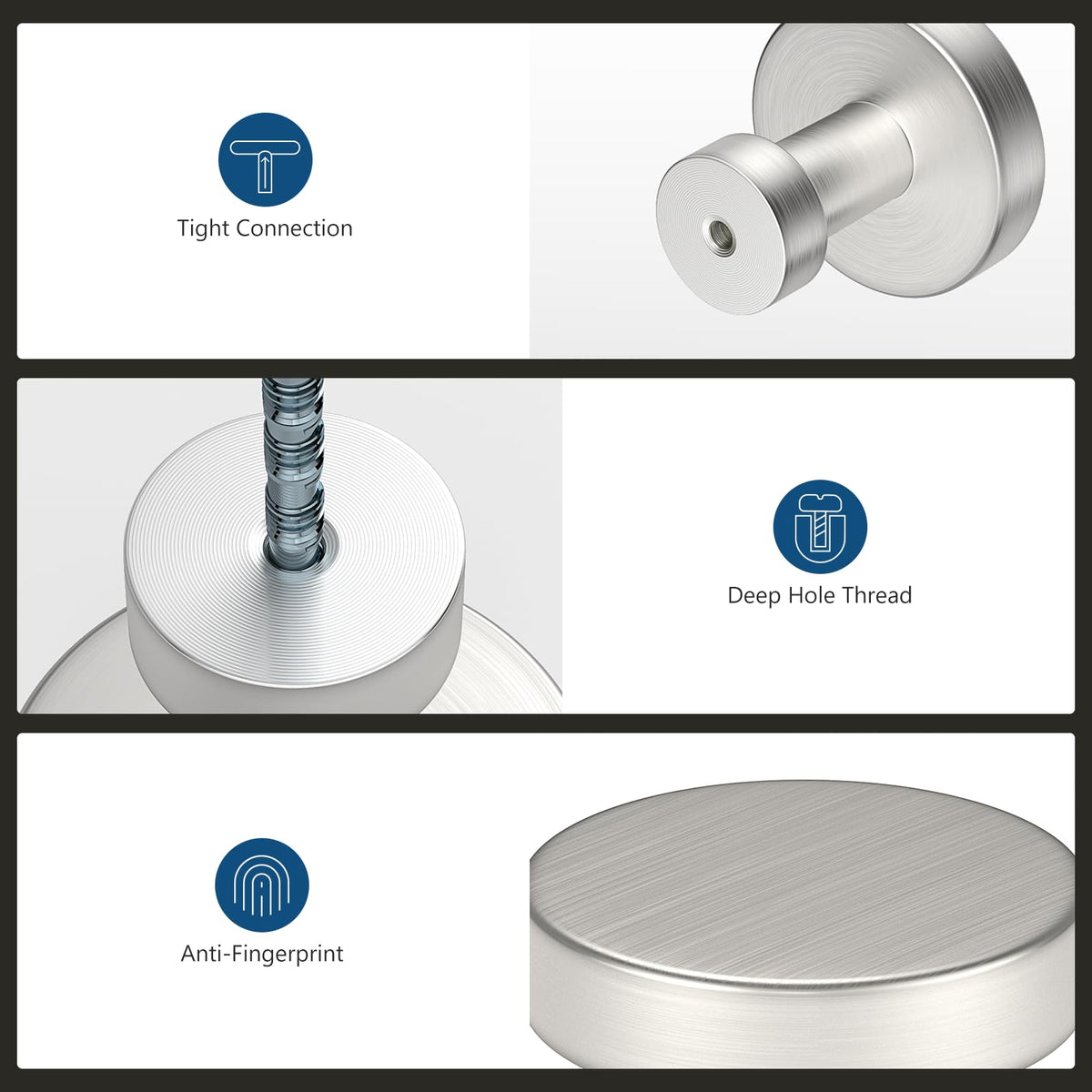 Banqin 30mm diameter knob – sizable grip with clean, contemporary lines.