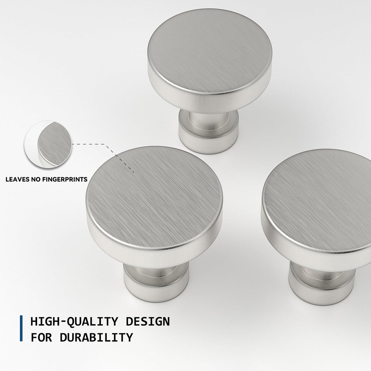 Banqin bathroom dresser knobs – brushed nickel finish for cohesive modern look.