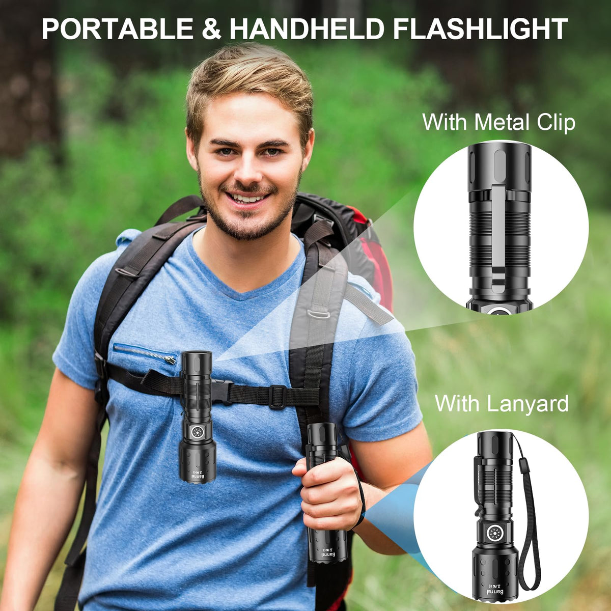 Banral compact 5.2 x 1.5 inch design fits easy pockets.