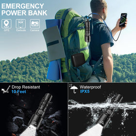 Banral aircraft-grade aluminum body withstands drops and tough environments.