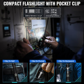 Banral K518 pocket-clip design enables hands-free use on the move.