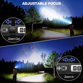 Banral long beam LED flashlight delivers far-reaching visibility