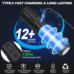 Banral waterproof aluminum flashlight sealed for rugged outdoor conditions