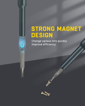 Banshu ergonomic handle with 360° rotating cap for comfortable, controlled tweaking.