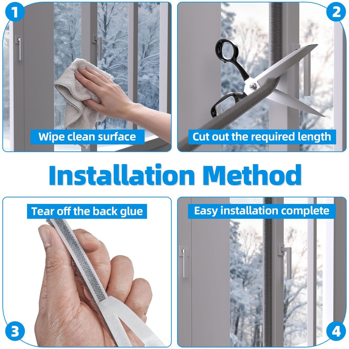 Bantie easy-application seal covers gaps of 0.3 to 0.5 inches