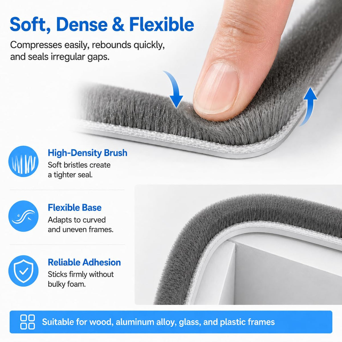 Bantie multi-functional draft blocker for doors and windows