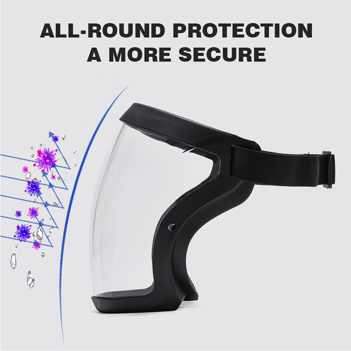 Banxian shield ergonomic design hugs the face for protection